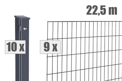 Zaun-Set MAX S Anthrazitgrau - Steffes Zaunshop