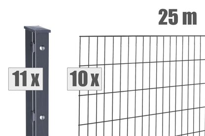Zaun-Set MAX S Anthrazitgrau - Steffes Zaunshop