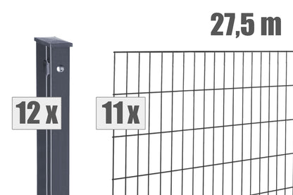 Zaun-Set MAX S Anthrazitgrau - Steffes Zaunshop