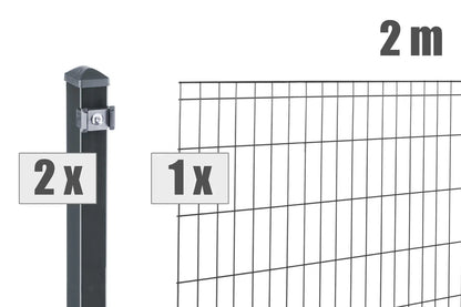 Stabgitterzaun MICHL Komplett-Set - Steffes Zaunshop