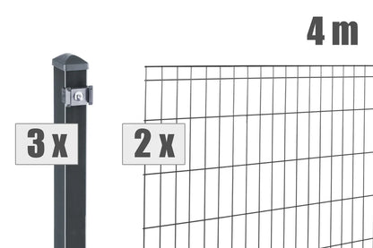 Stabgitterzaun MICHL Komplett-Set - Steffes Zaunshop