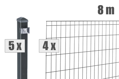 Stabgitterzaun MICHL Komplett-Set - Steffes Zaunshop