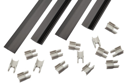 Sichtschutz-Klemmleisten-Set – MAZU fix / 1960x46 mm - Steffes Zaunshop