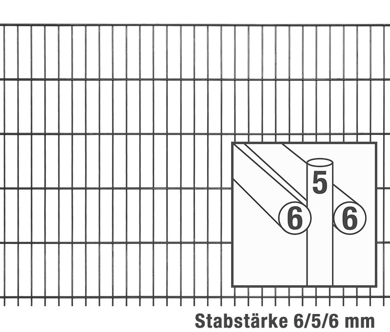 Zaun-Set MORITZ S Anthrazitgrau - Steffes Zaunshop